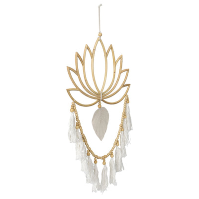 Handcrafted Lotus with Tassle Wall Art/Mobile