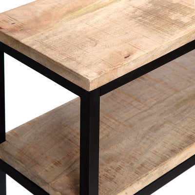 Mango Wood Console Table with Shelf