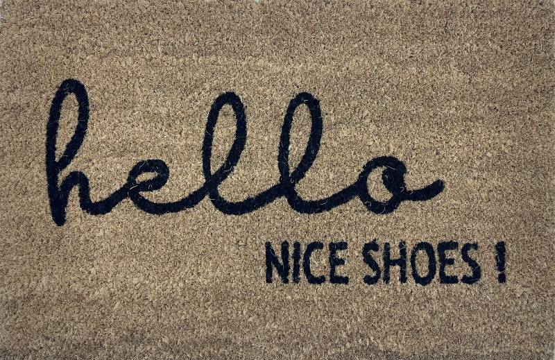 Hello Nice Shoes Doormat
