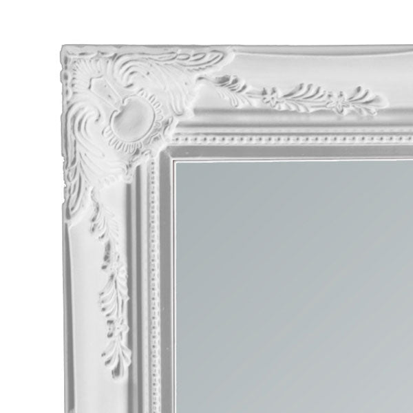 Felicity Ornate Mirror Gloss White