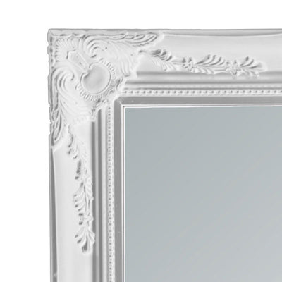 Felicity Ornate Mirror Brushed White