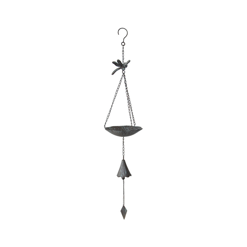 Hanging Birdfeeder with Dragonfly & Petal Bell