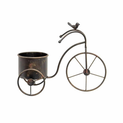 Bicycle Pot Planter With Bird