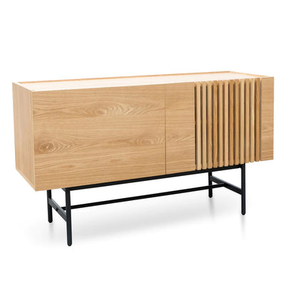 Natural with Black Legs Buffet Unit