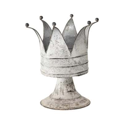 Decorative Crown on Pillar Ornament Planter