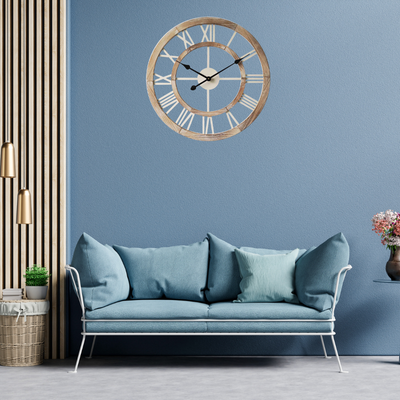 XL Hamptons Double-Frame Wall Clock