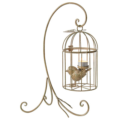 Birdcage on Stand Candle Holder