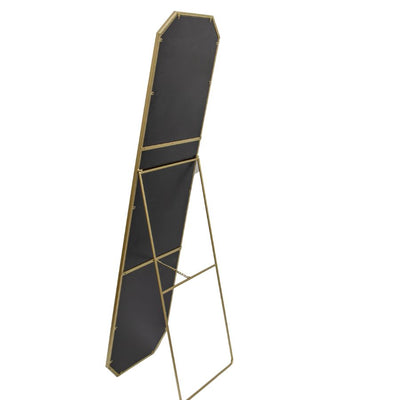 Contemporary Gold Cheval Floor Mirror with Stand
