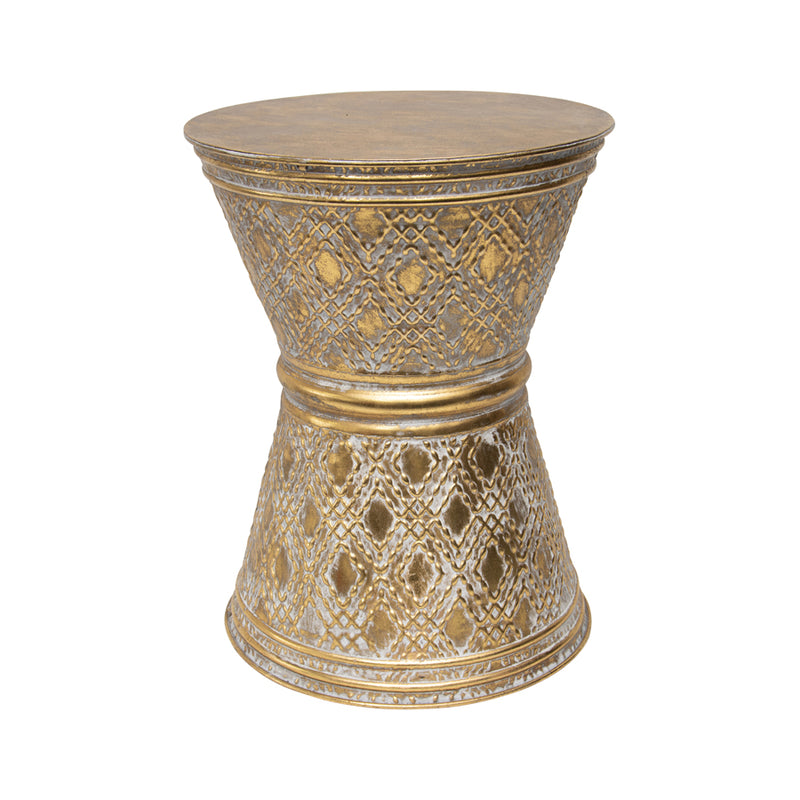 Lustre Pressed Side Table Stool