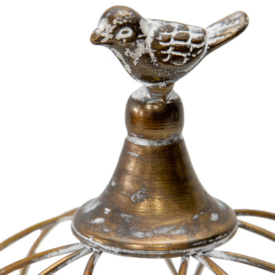 Elementals Candle Holder with Perched Bird