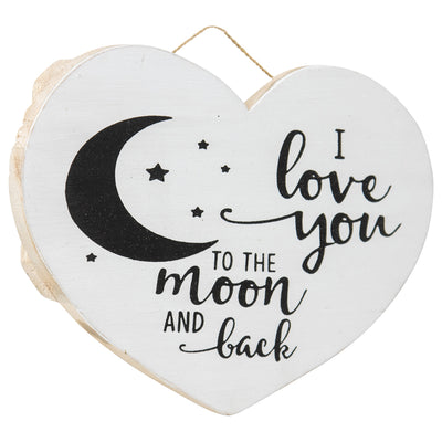 Handcrafted 'Love You to the Moon' Heart