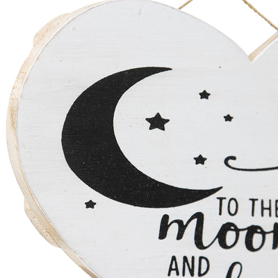 Handcrafted 'Love You to the Moon' Heart