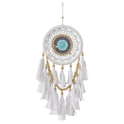 Handcrafted Boho Dream Catcher with Layered Tassels