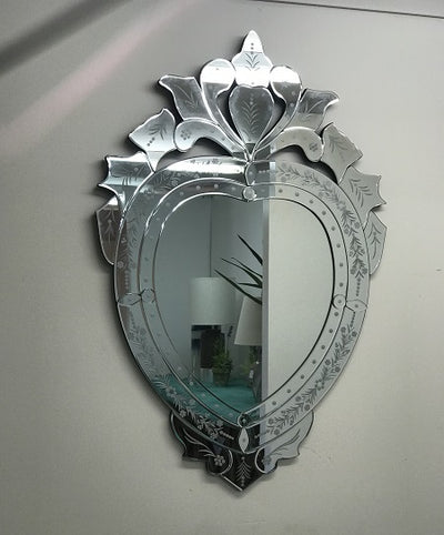 Venetian Heart Shaped Mirror