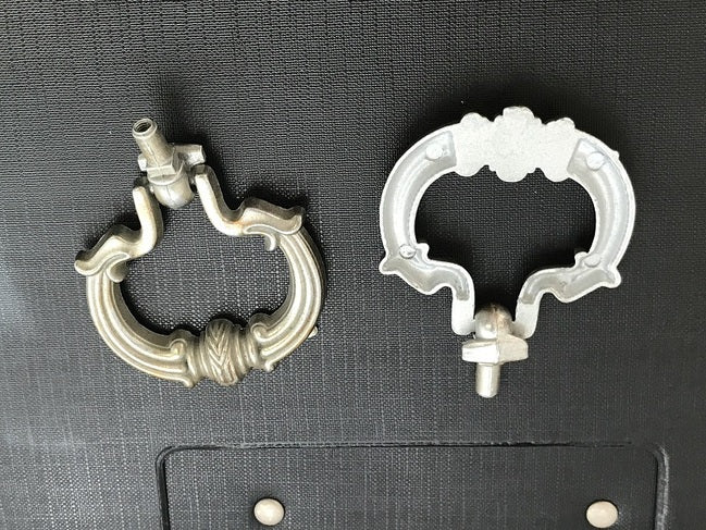 Set of Two Antique Champagne Drawer Pull Handles