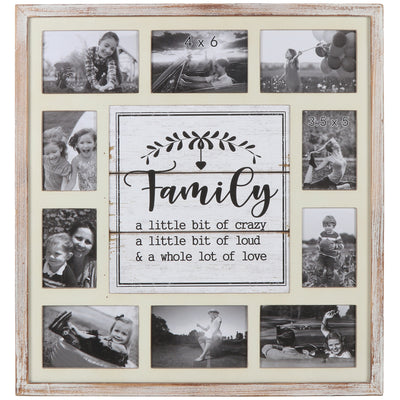 'Family' Wall Hanging Photo Gallery Collage