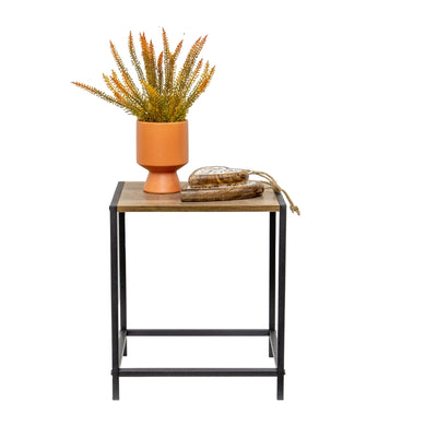 Walnut-Finish Potplant Stand/Small Side Table
