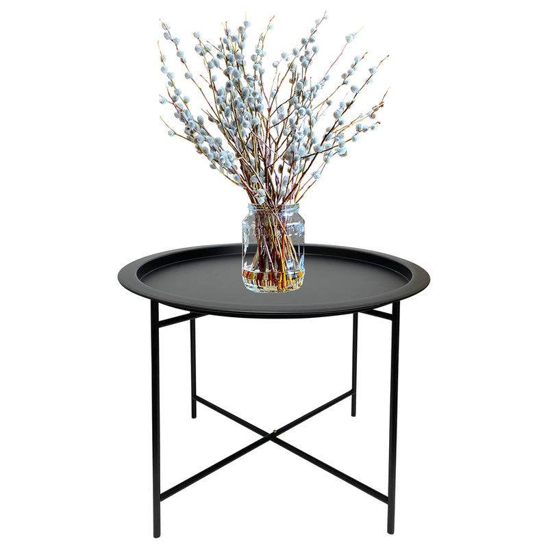 Round-Lipped Cross-Frame Side Table