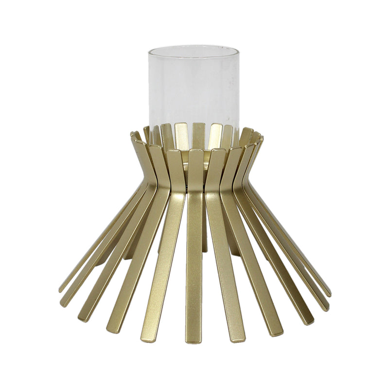 Aura Slatted Pillow Candle Holder