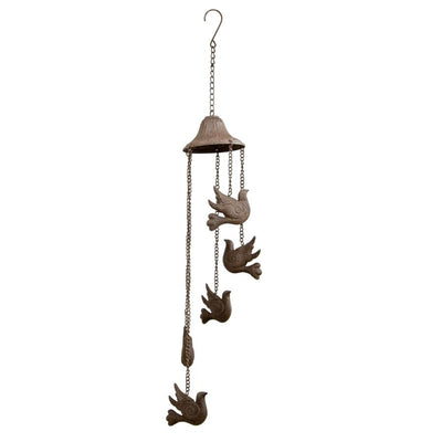 Cast-Iron Hanging Spiral Birds Chime