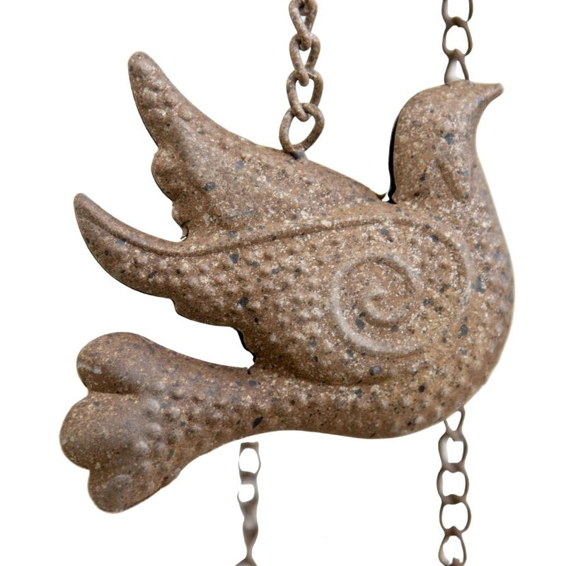 Cast-Iron Hanging Spiral Birds Chime