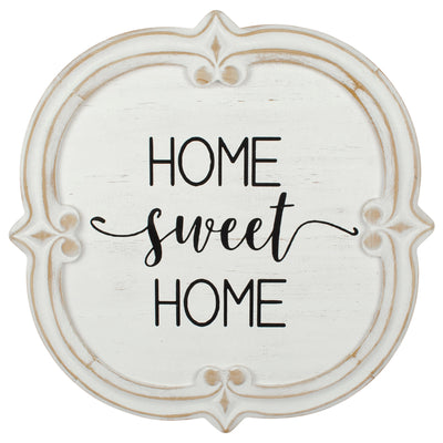 French Provincial 'Home Sweet Home' Carved Wall Art