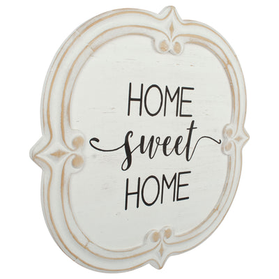 French Provincial 'Home Sweet Home' Carved Wall Art