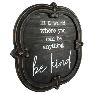 Nero 'Be Kind' Carved Wall Art