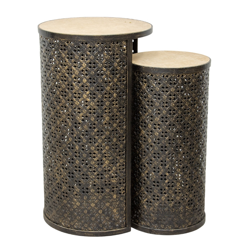 Set of 2 Lustre Occasional Side Tables