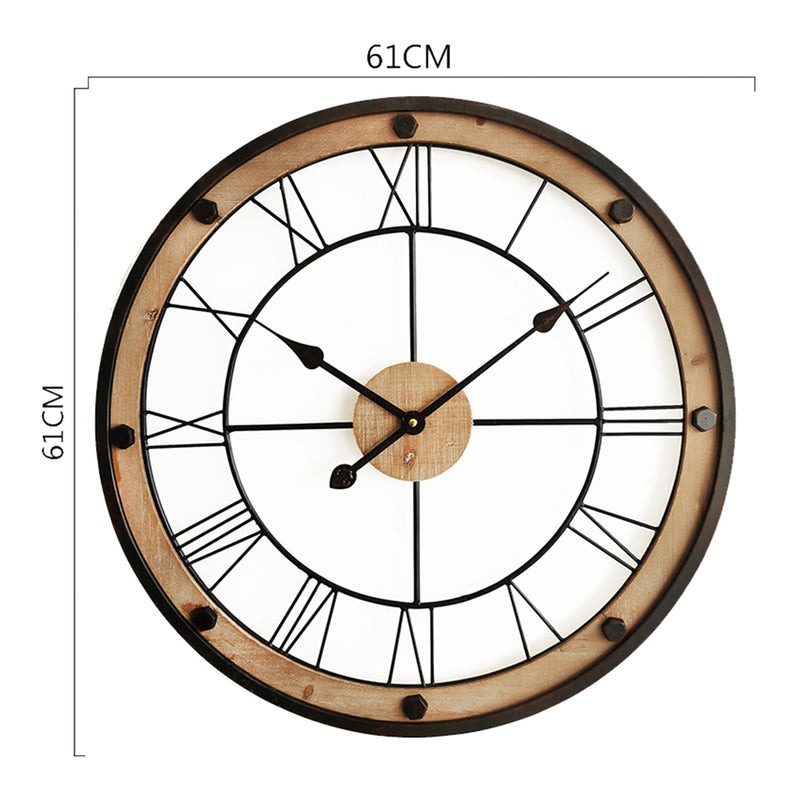 Industrial Floating Wall Clock
