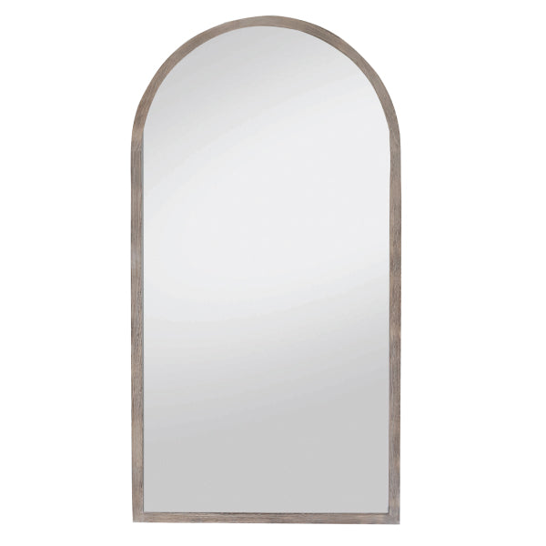 Angelina Arch Mirror Brushed Wood Large