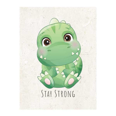 Baby Dinos 'Stay Strong' Canvas F