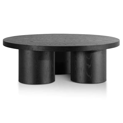 Wooden Round Coffee Table - Black