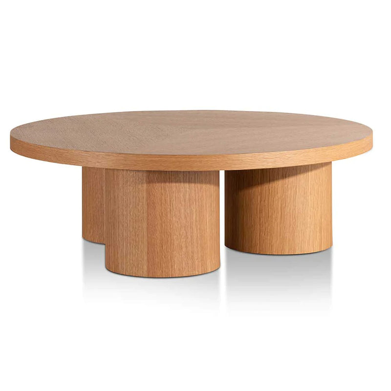 Wooden Round Coffee Table - Natural