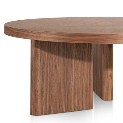 Tri-base Wooden Round Coffee Table