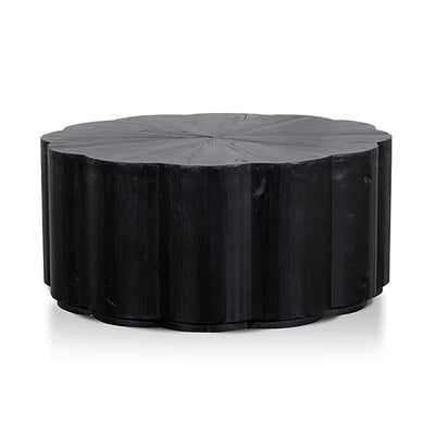 Round Coffee Table in Full Black