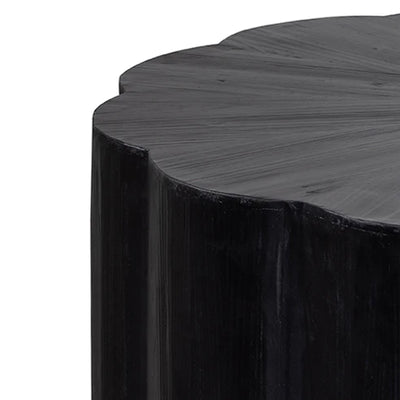 Round Coffee Table in Full Black