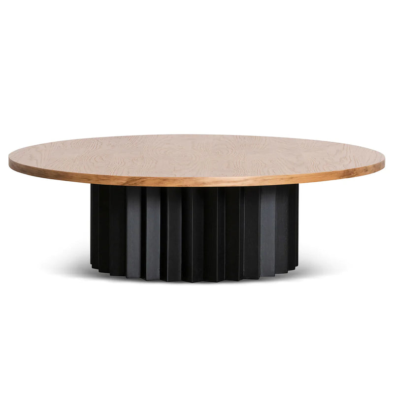 Round Messmate Coffee Table with Black Base