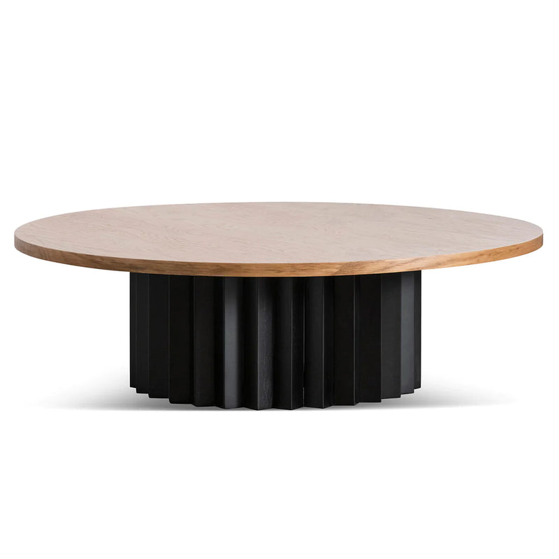 Round Messmate Coffee Table with Black Base