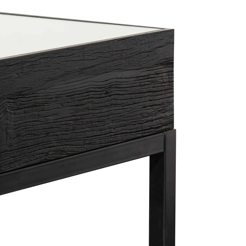 Pyramid-Shaped Inner Panels Console Table