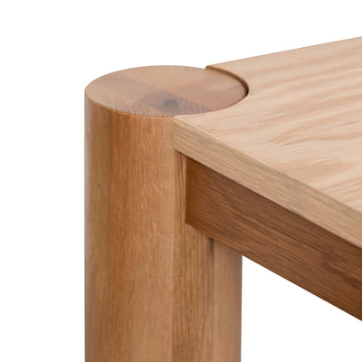 Oak Veneer Console Table - Natural