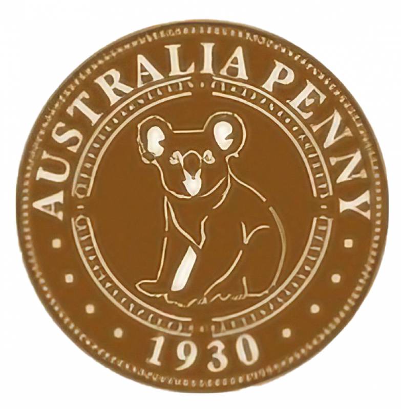 Australia Penny 1930 Koala Wall Art