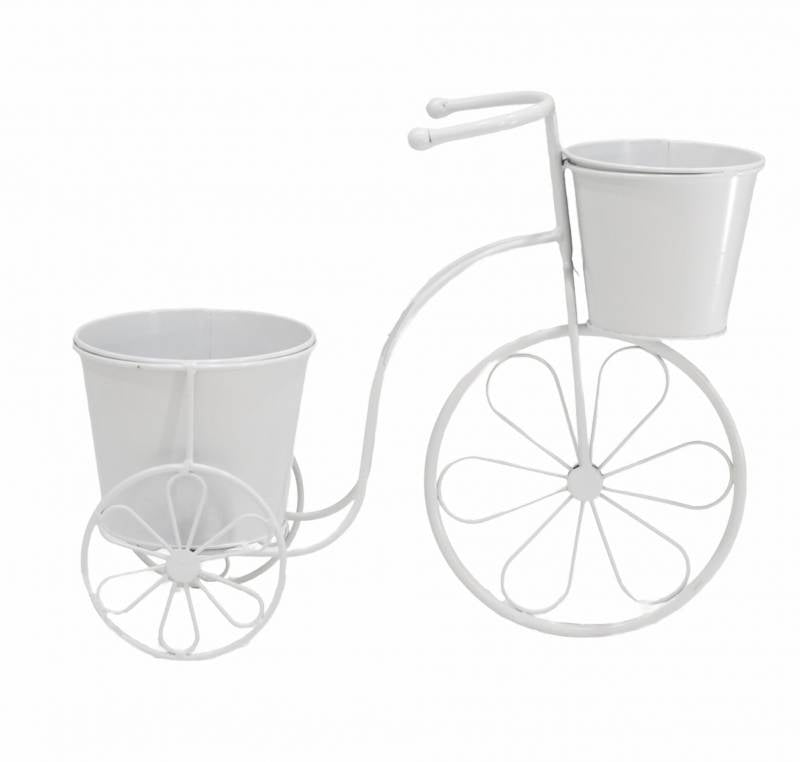 Tricycle Planter - White