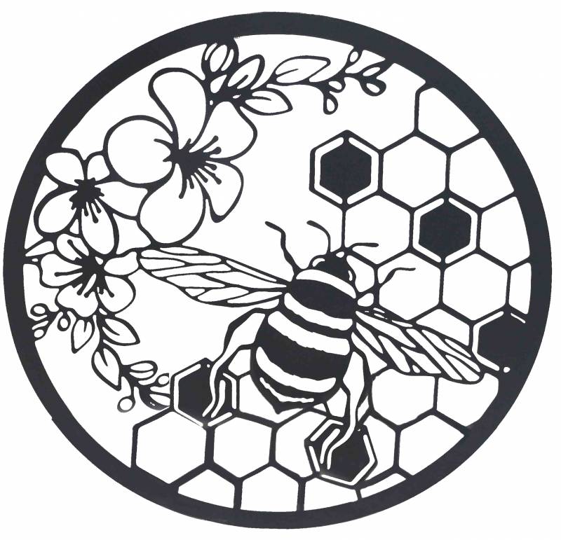 Bee Producing Honey Wall Art
