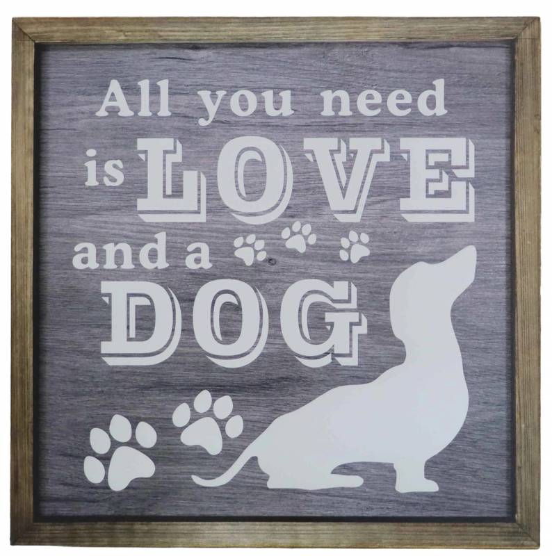All You Need Is Love And A Dog Wall Art