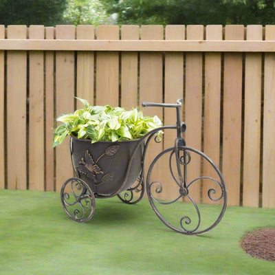 Bicycle Pot Planter With Butterfly