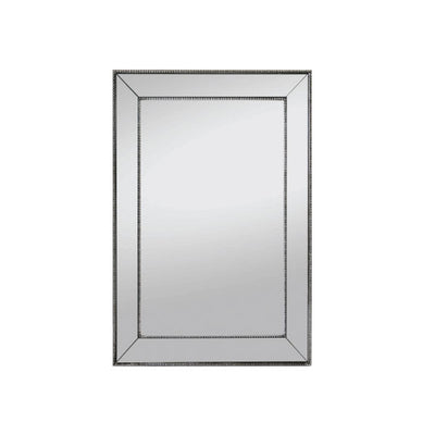 Melania Mirror Mirrored Border Medium - Silver