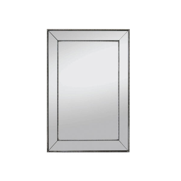 Melania Mirror Mirrored Border Medium - Silver