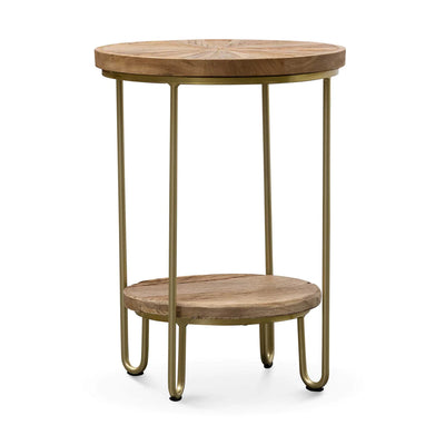 Elm Wood Side Table