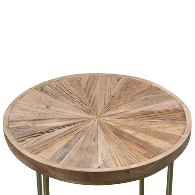 Elm Wood Side Table